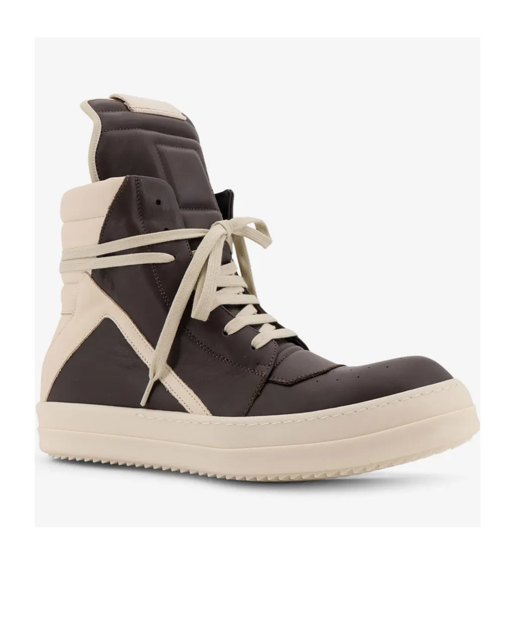 Geobasket High-Top Leather Sneakers