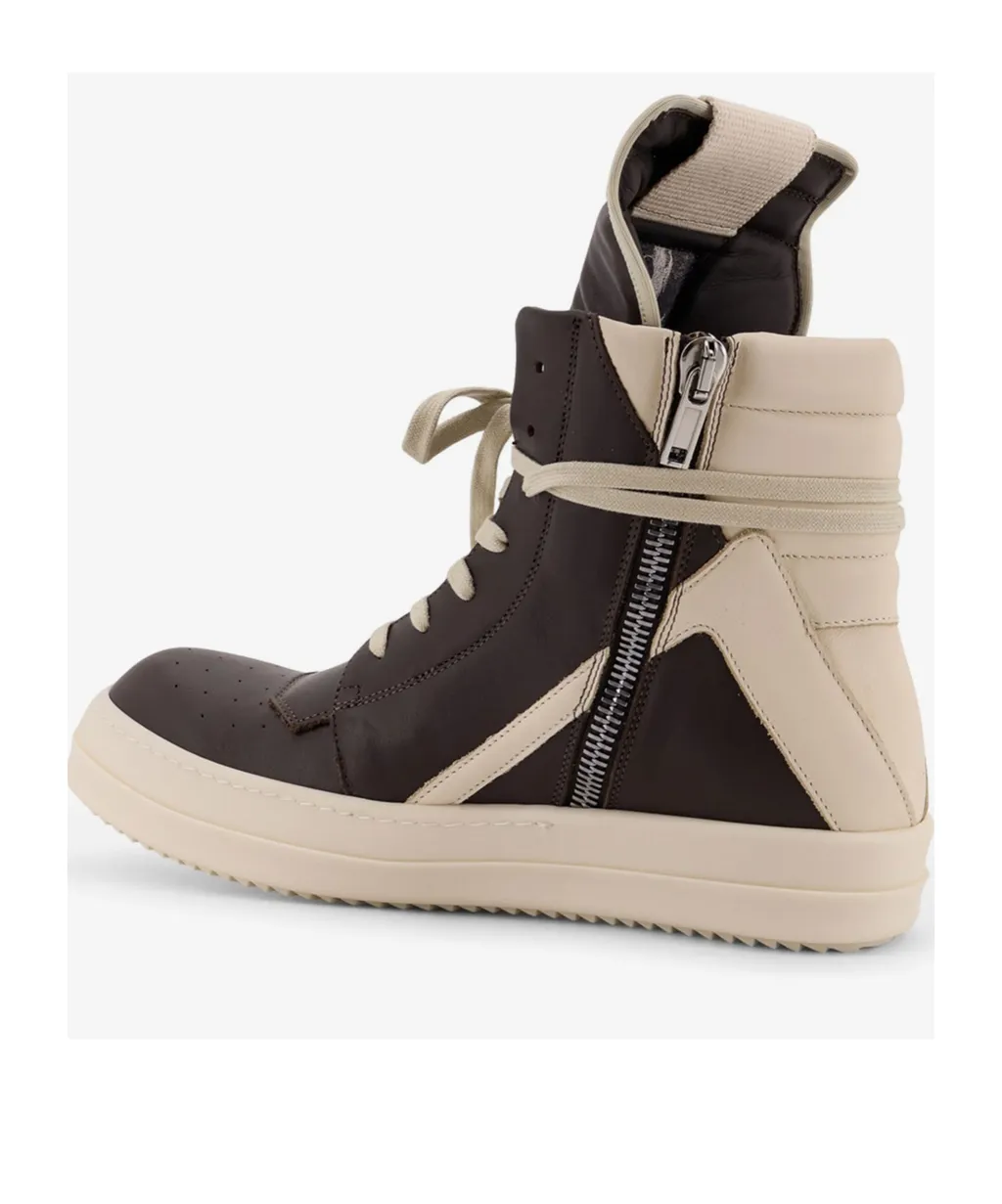 Geobasket High-Top Leather Sneakers