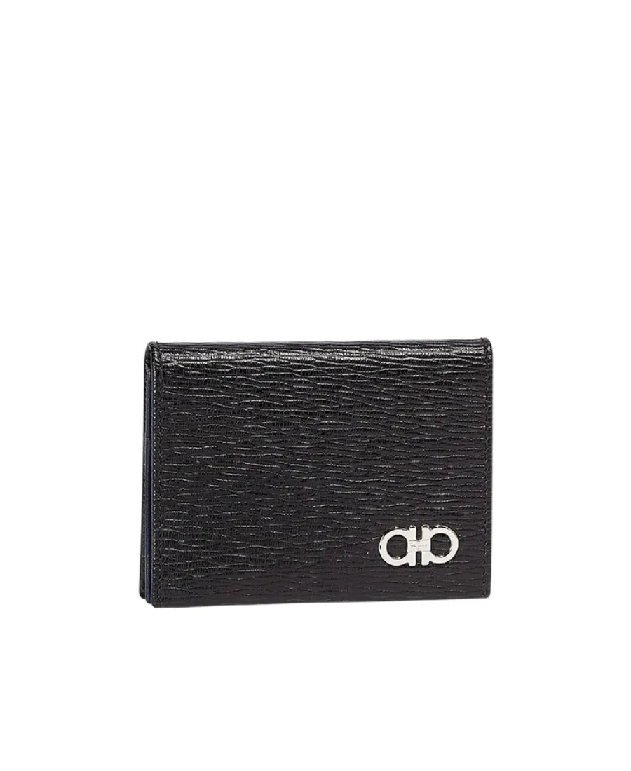 Gancini Logo Plaque Bi-Fold Wallet