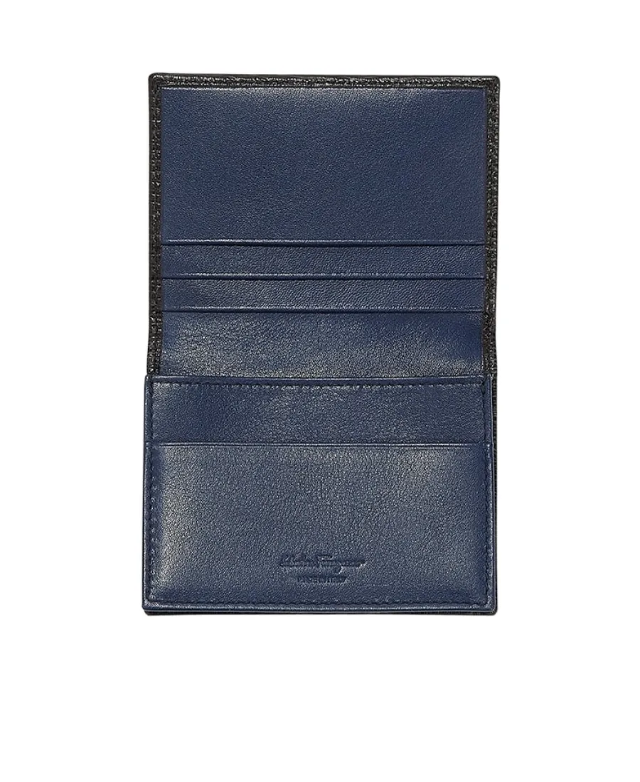 Gancini Logo Plaque Bi-Fold Wallet