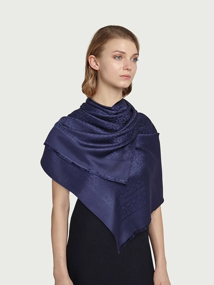 Gancini Print Scarf