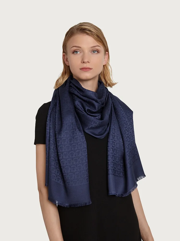 Gancini Print Scarf