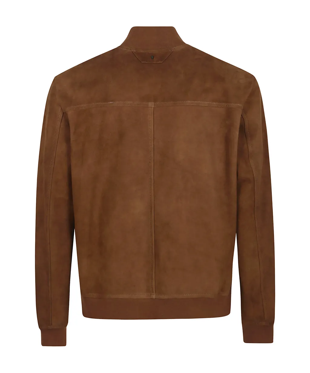 Suede Bomber Jacket