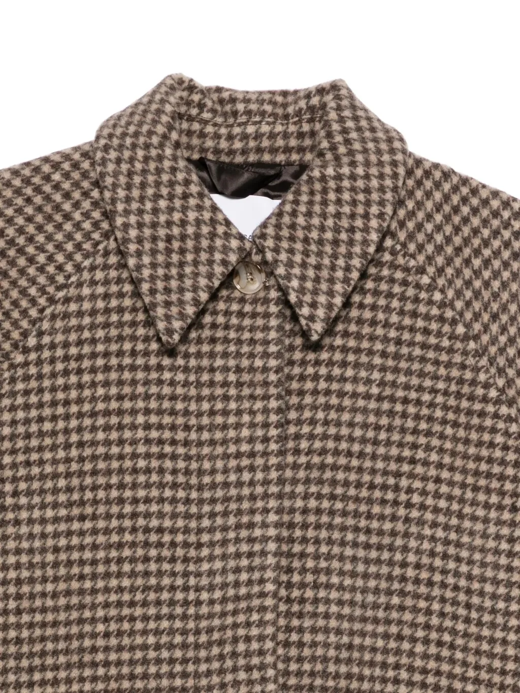 Houndstooth Pattern Cotton Jacket