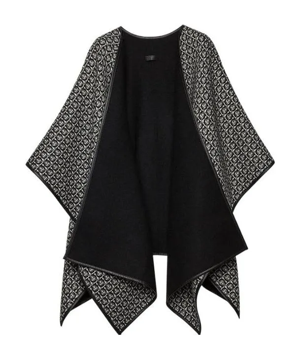 Gancini Reversible Knitted Cape