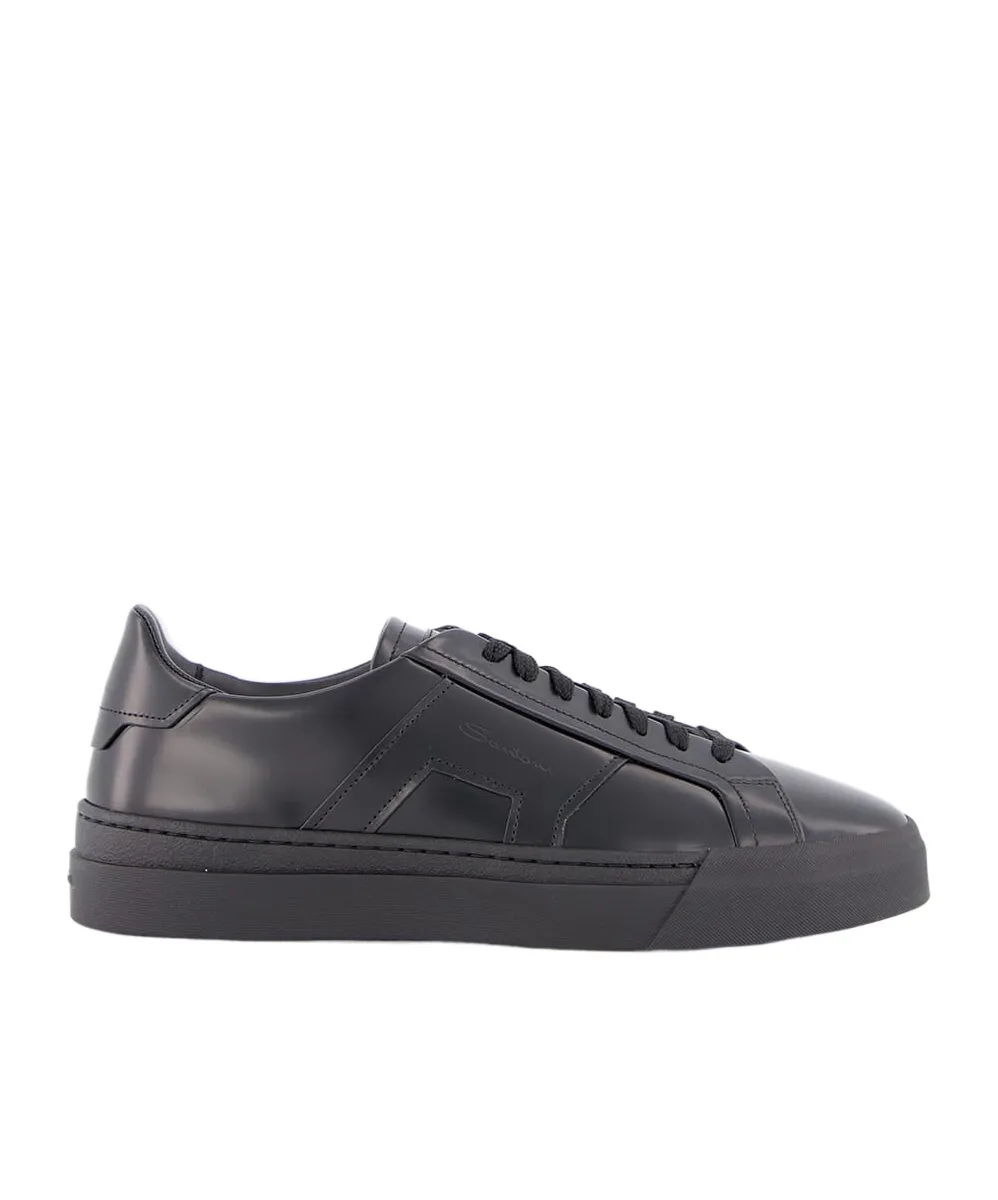 Double-Buckle Lace-Up Sneakers