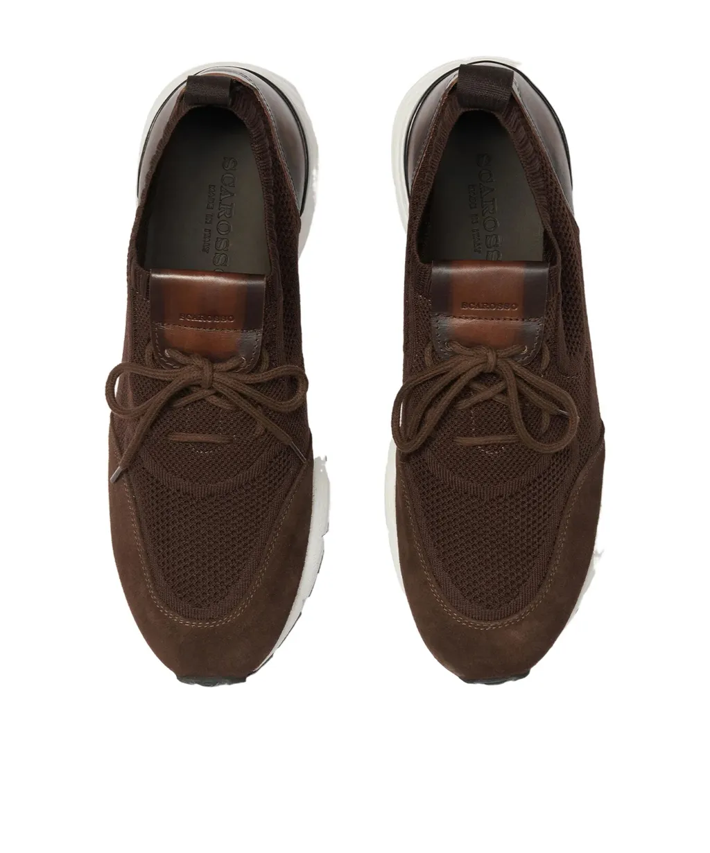 Robbie Knitted Lace-Up Sneakers
