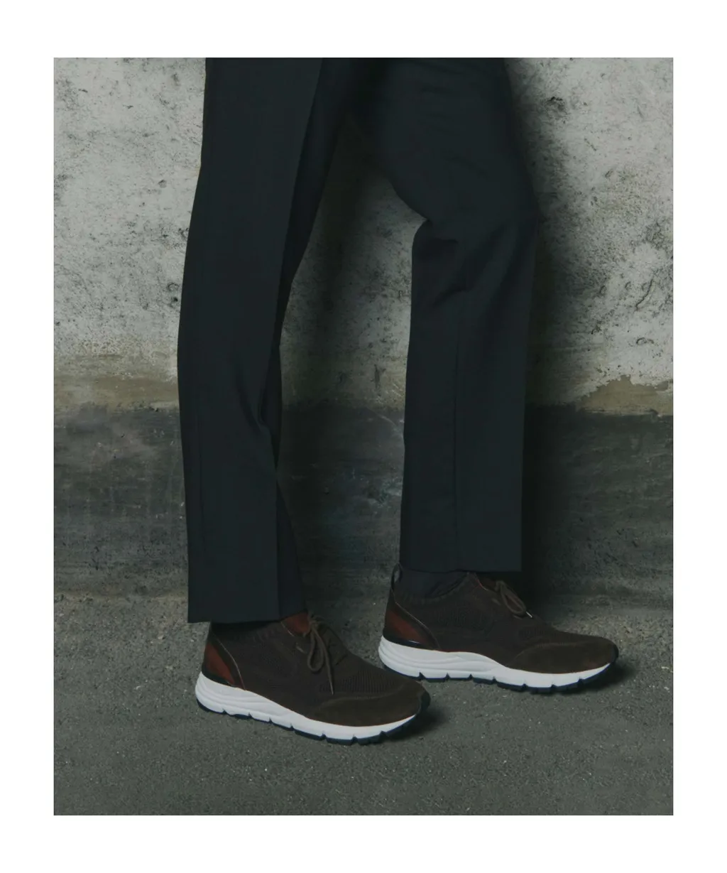 Robbie Knitted Lace-Up Sneakers