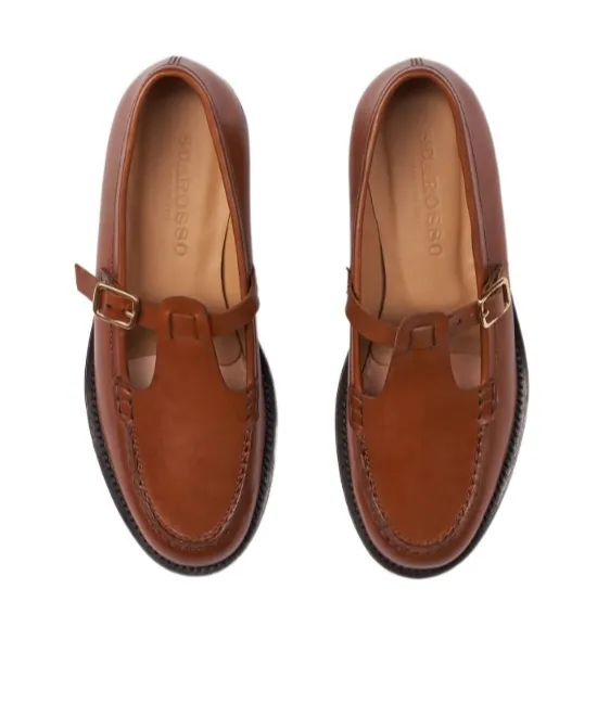 Edna Buckle Fastened Flat Shoes