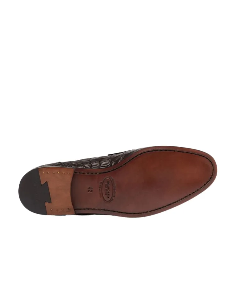Alessandro Embossed Slip-On Loafers