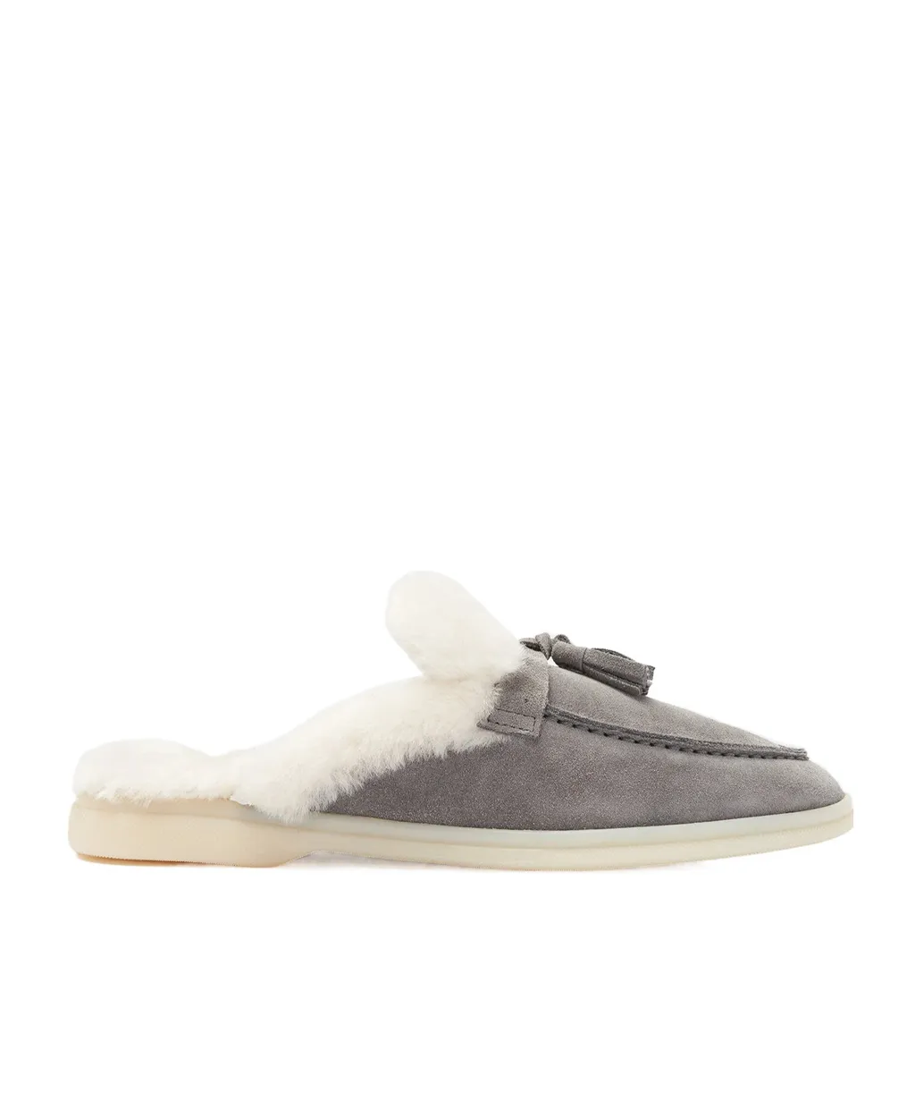 Lucrezia Shearling Slip-On Mules