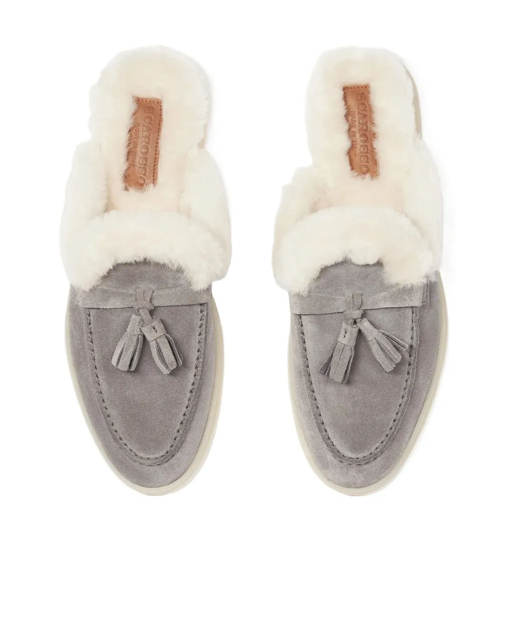 Lucrezia Shearling Slip-On Mules