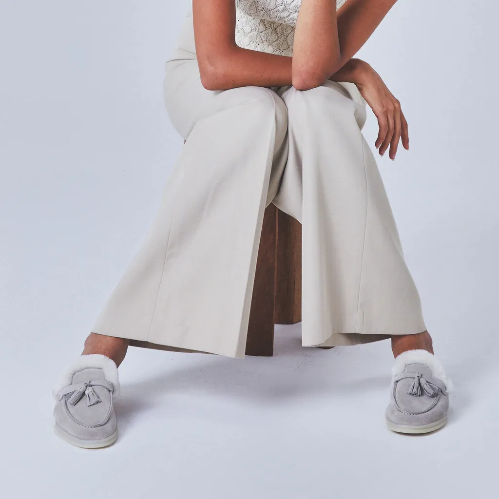 Lucrezia Shearling Slip-On Mules