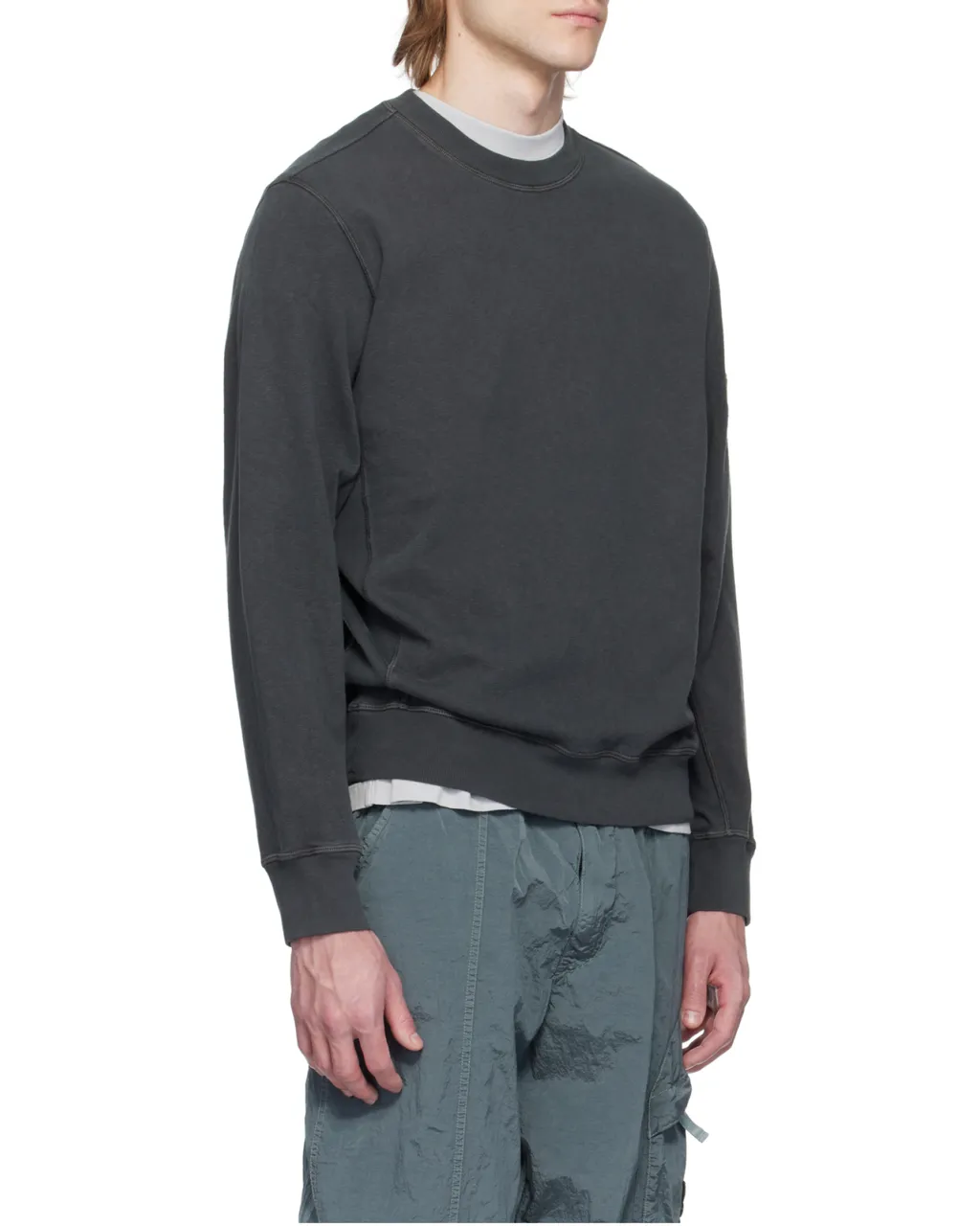 Compass-Badge Crewneck Sweatshirt