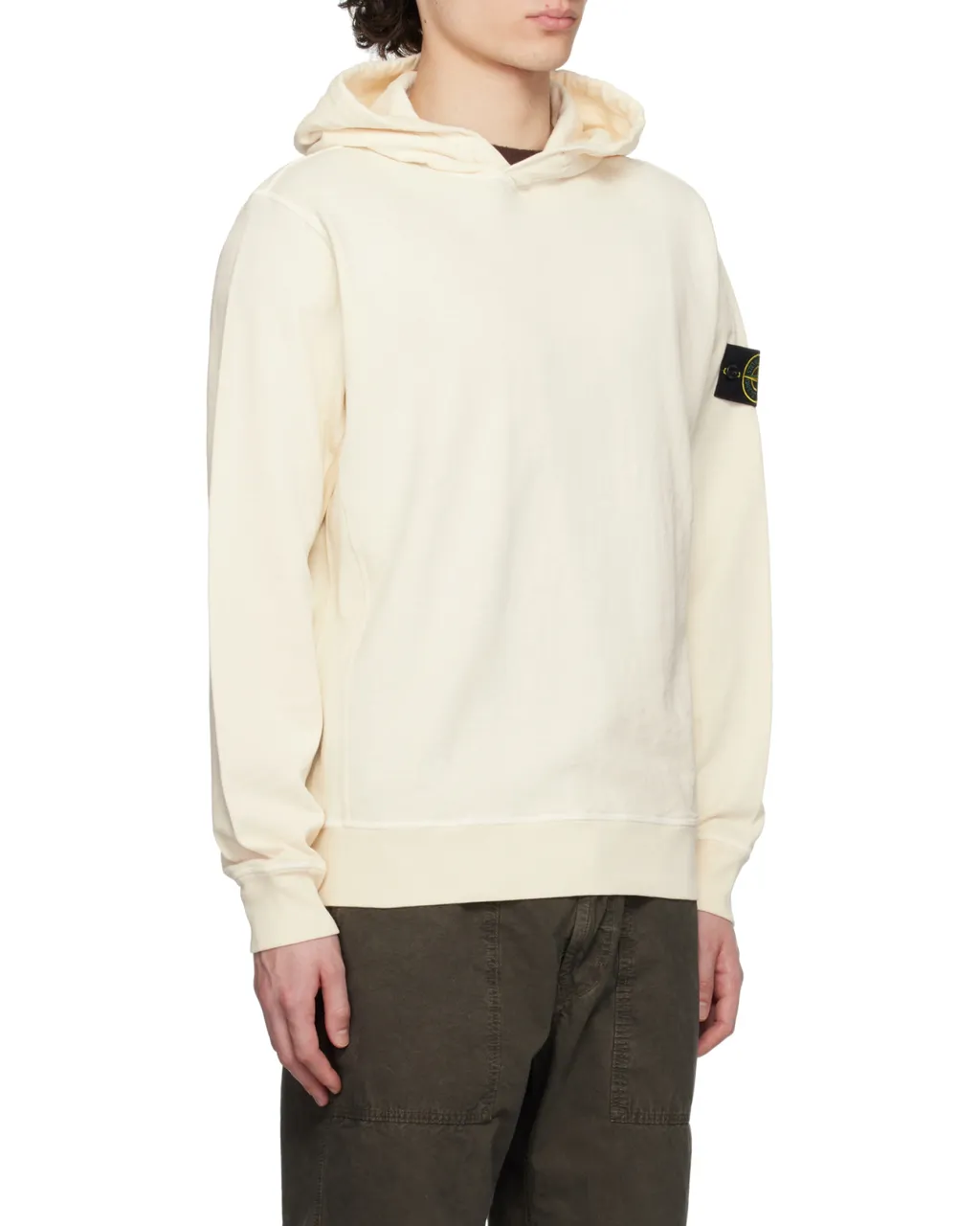Logo-Patch Long-Sleeved Hoodie