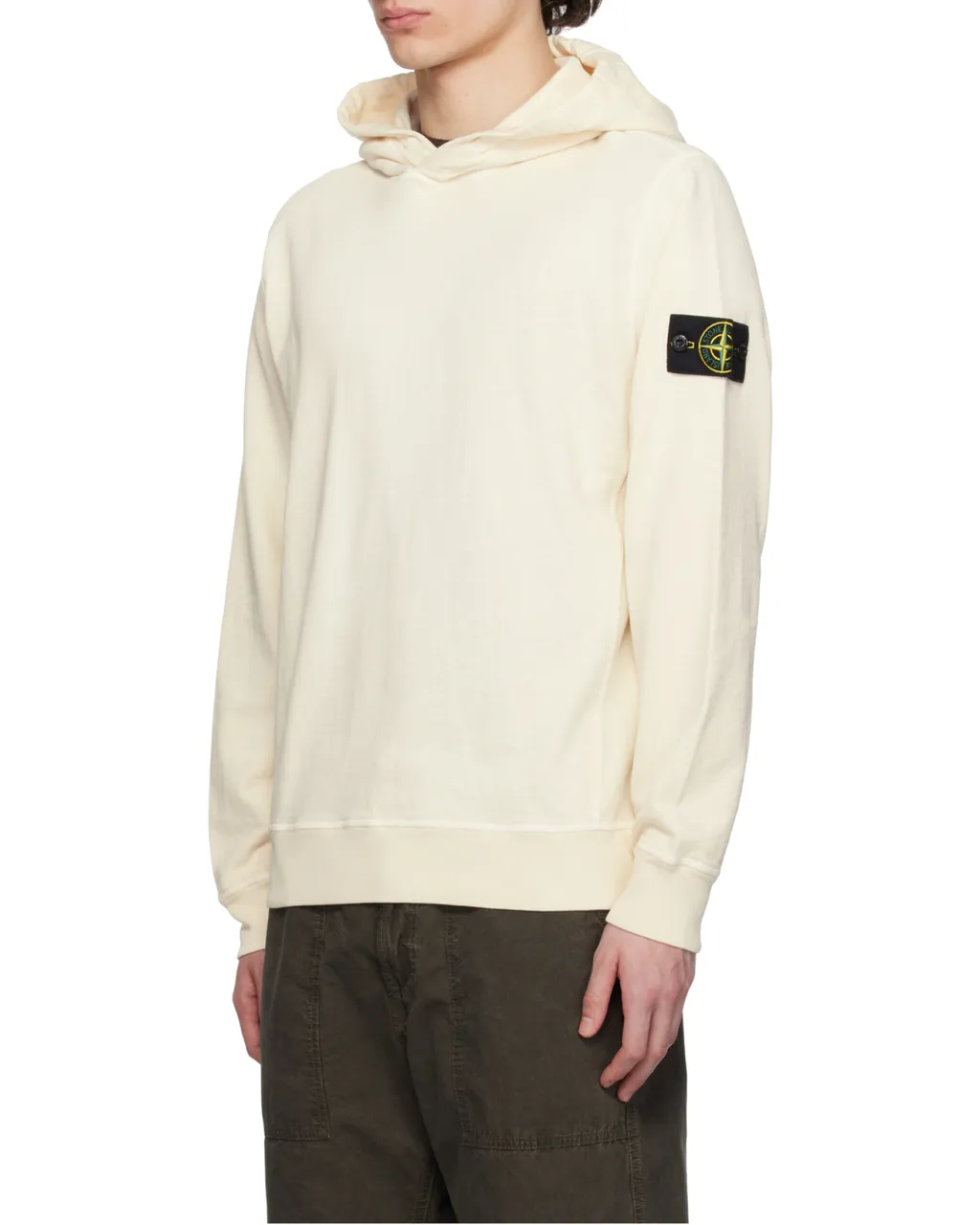 Logo-Patch Long-Sleeved Hoodie