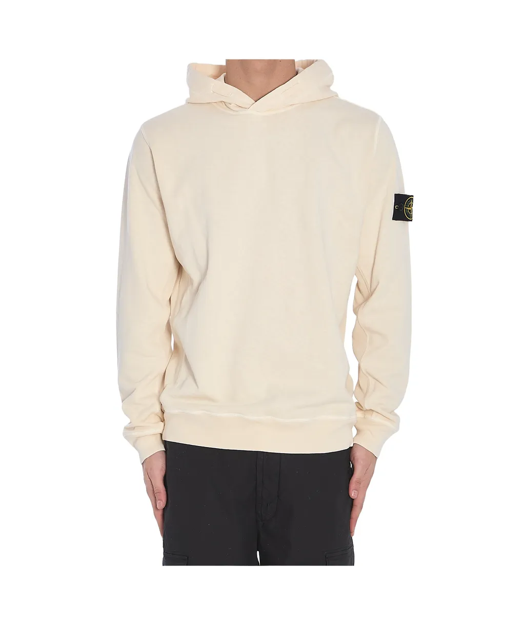 Logo-Patch Long-Sleeved Hoodie
