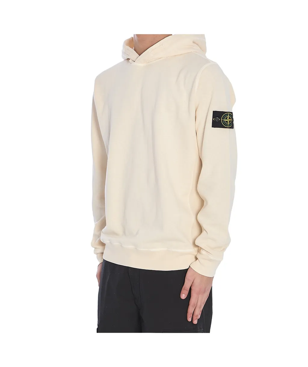 Logo-Patch Long-Sleeved Hoodie