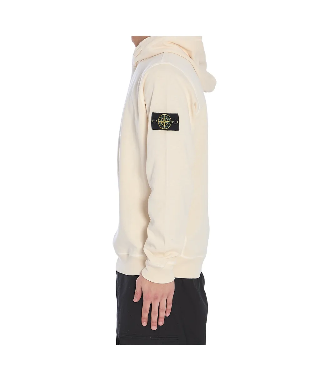 Logo-Patch Long-Sleeved Hoodie
