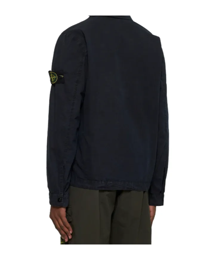 Compass Patch Zip-Up Shirt