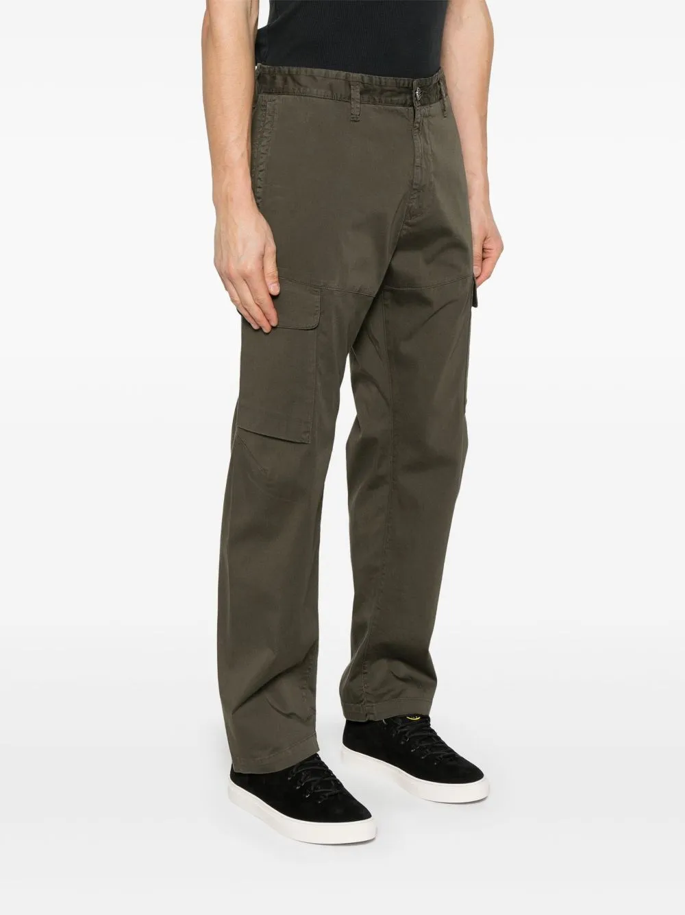 Logo Patch Regular Fit Cargo Pants