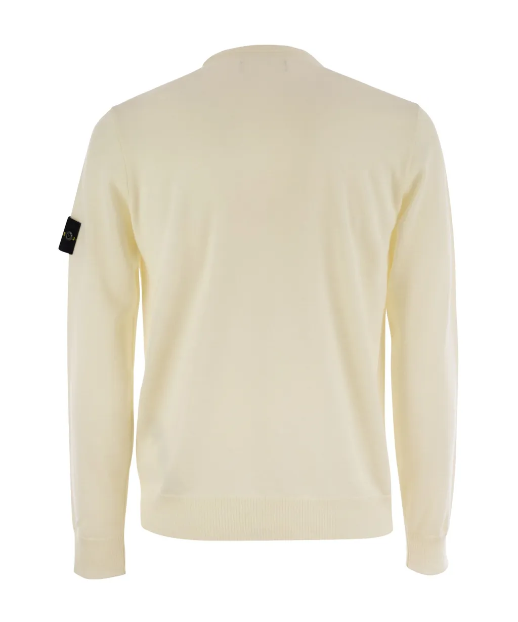 Logo Patch Crewneck Knitted Jumper
