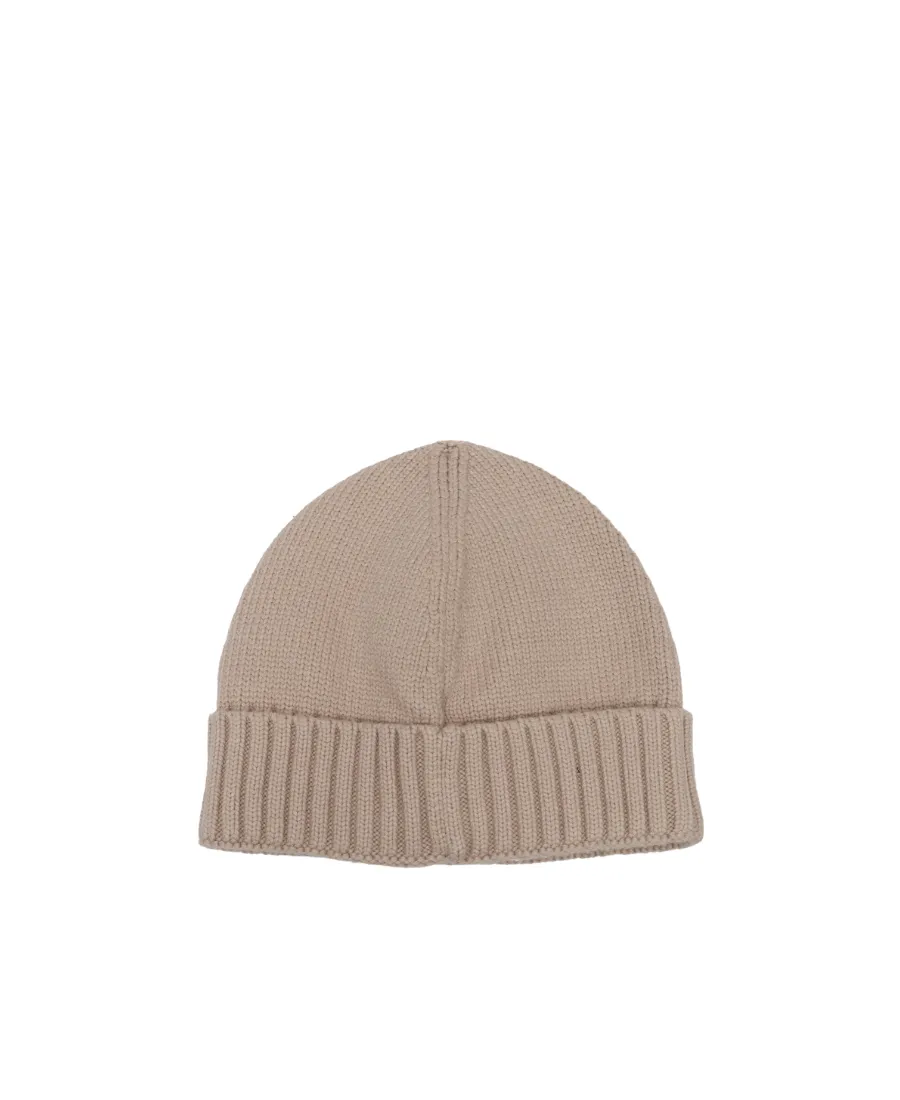Logo-Patch Ribbed-Knit Beanie