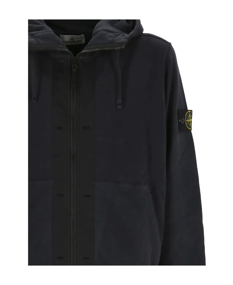 Zippered Long-Sleeved Hoodie