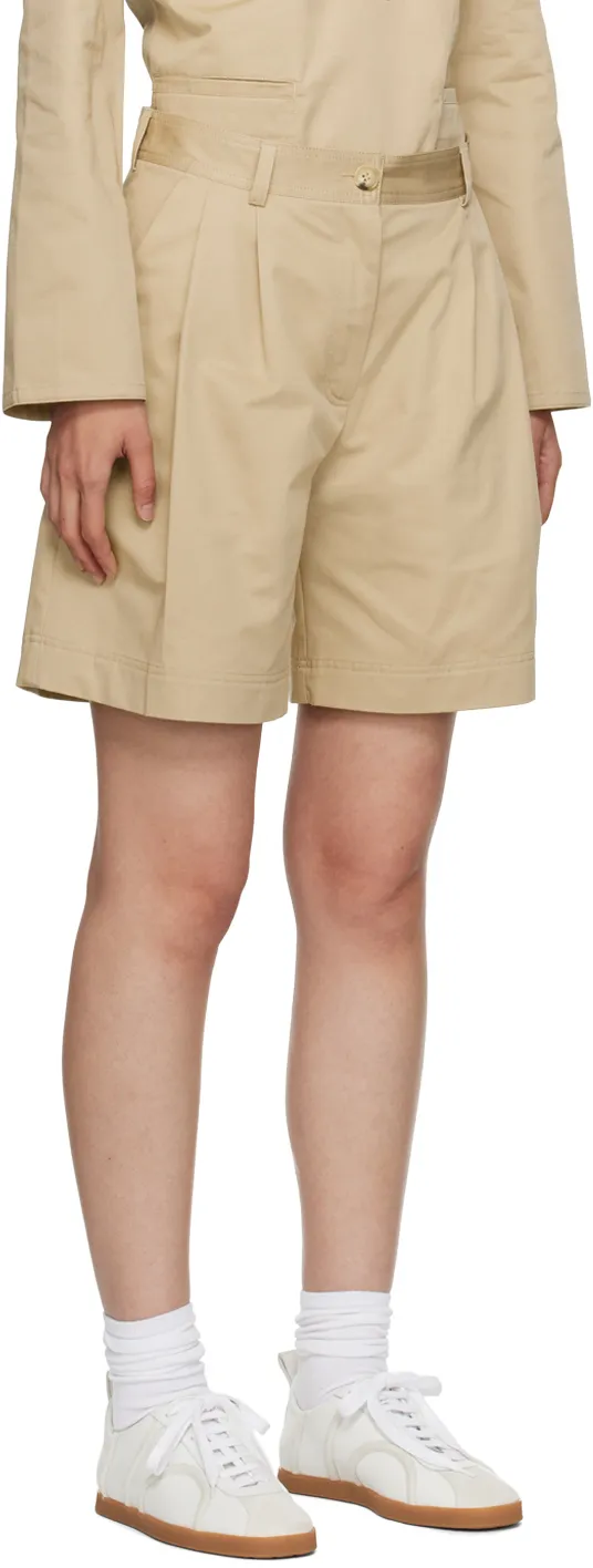 High-Waisted Knee-Length Shorts