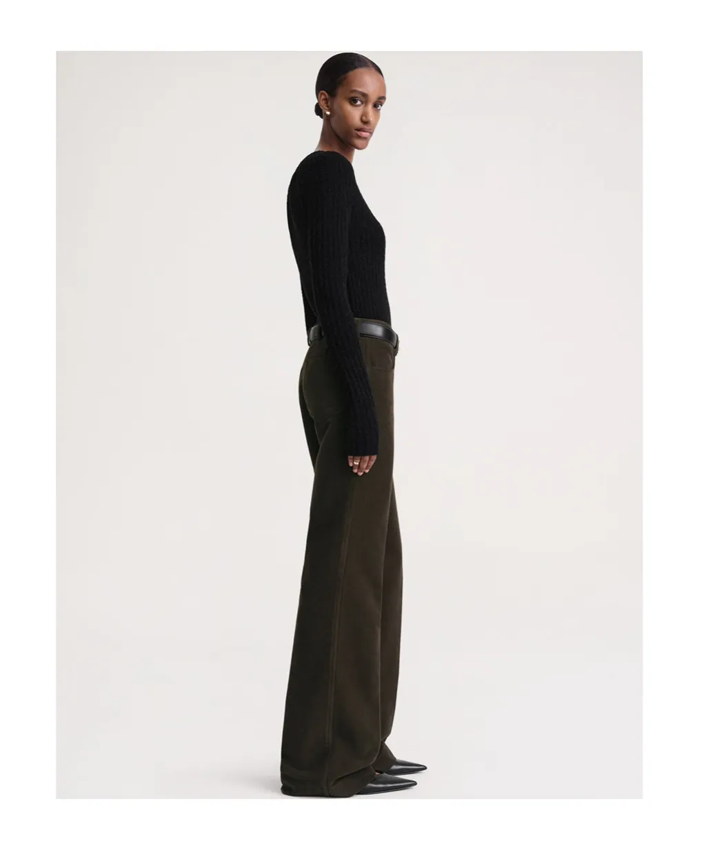 Mid-Rise Tailored Trousers