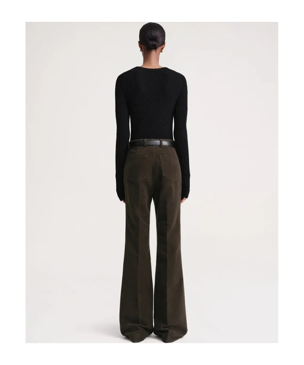 Mid-Rise Tailored Trousers