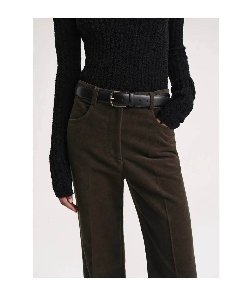 Mid-Rise Tailored Trousers