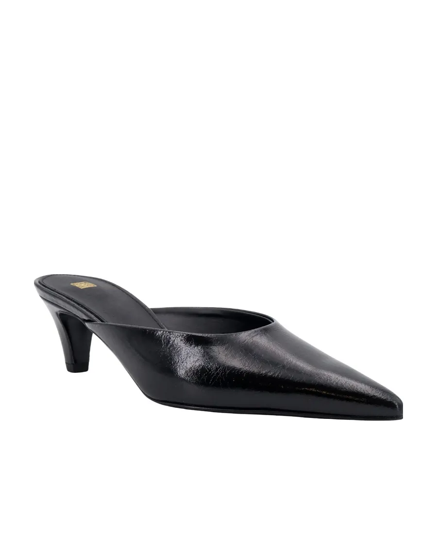 Pointed-Toe Slip-On Mules