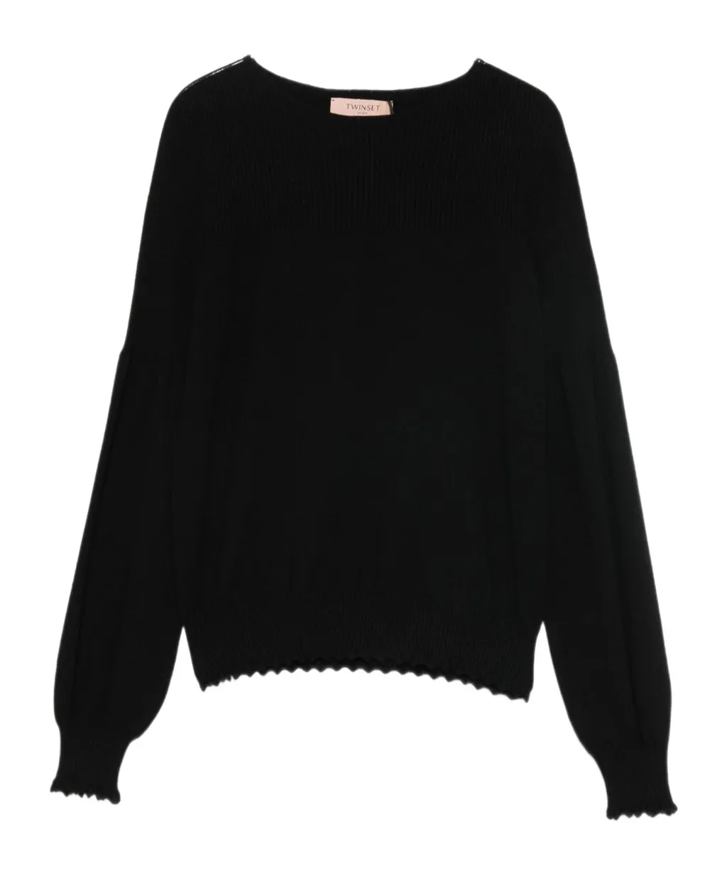 Boat-Neck Sweater