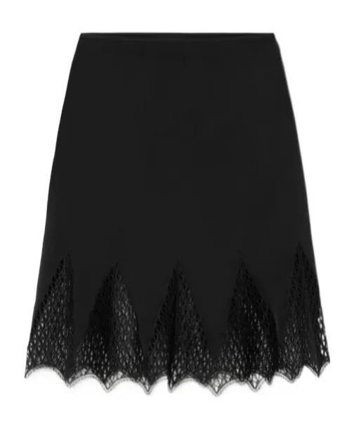 Lace-Detailed Skirt