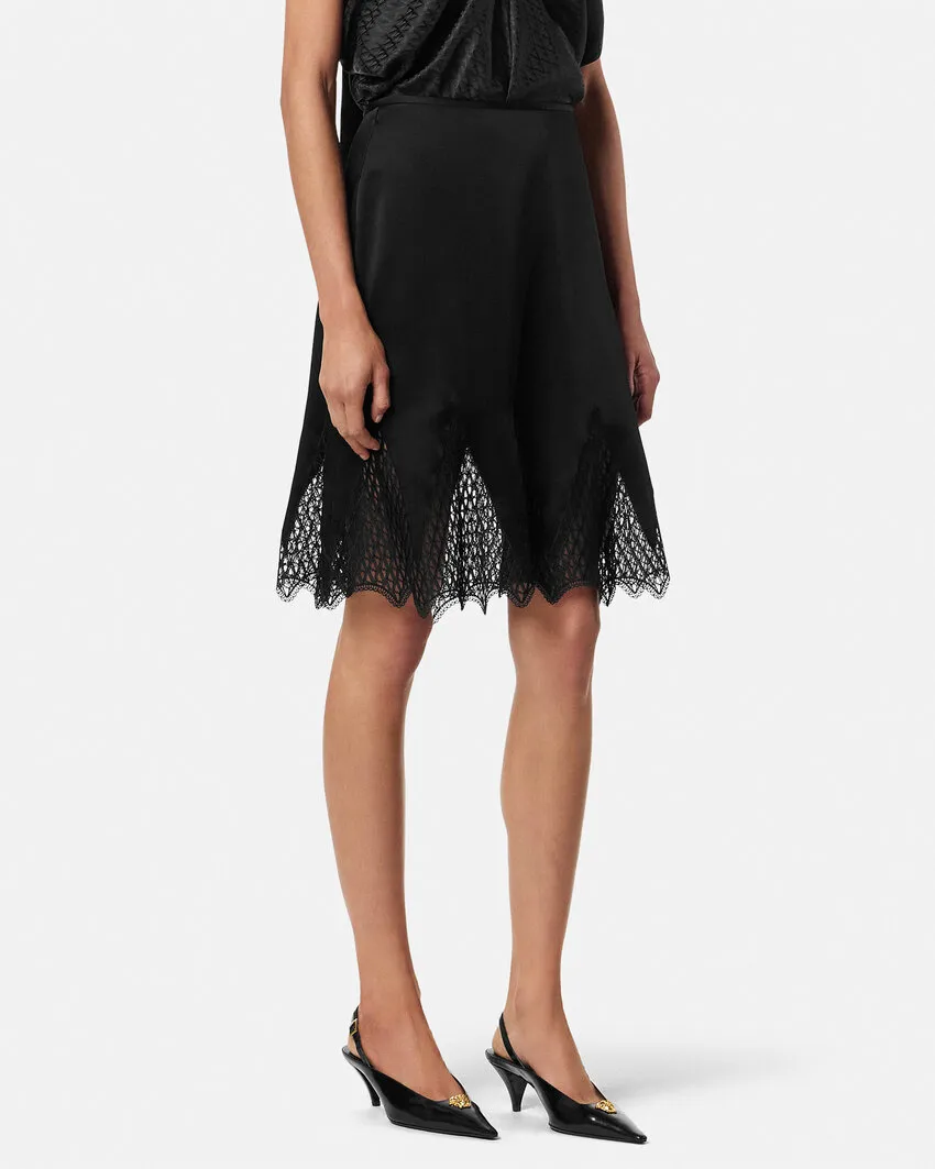 Lace-Detailed Skirt