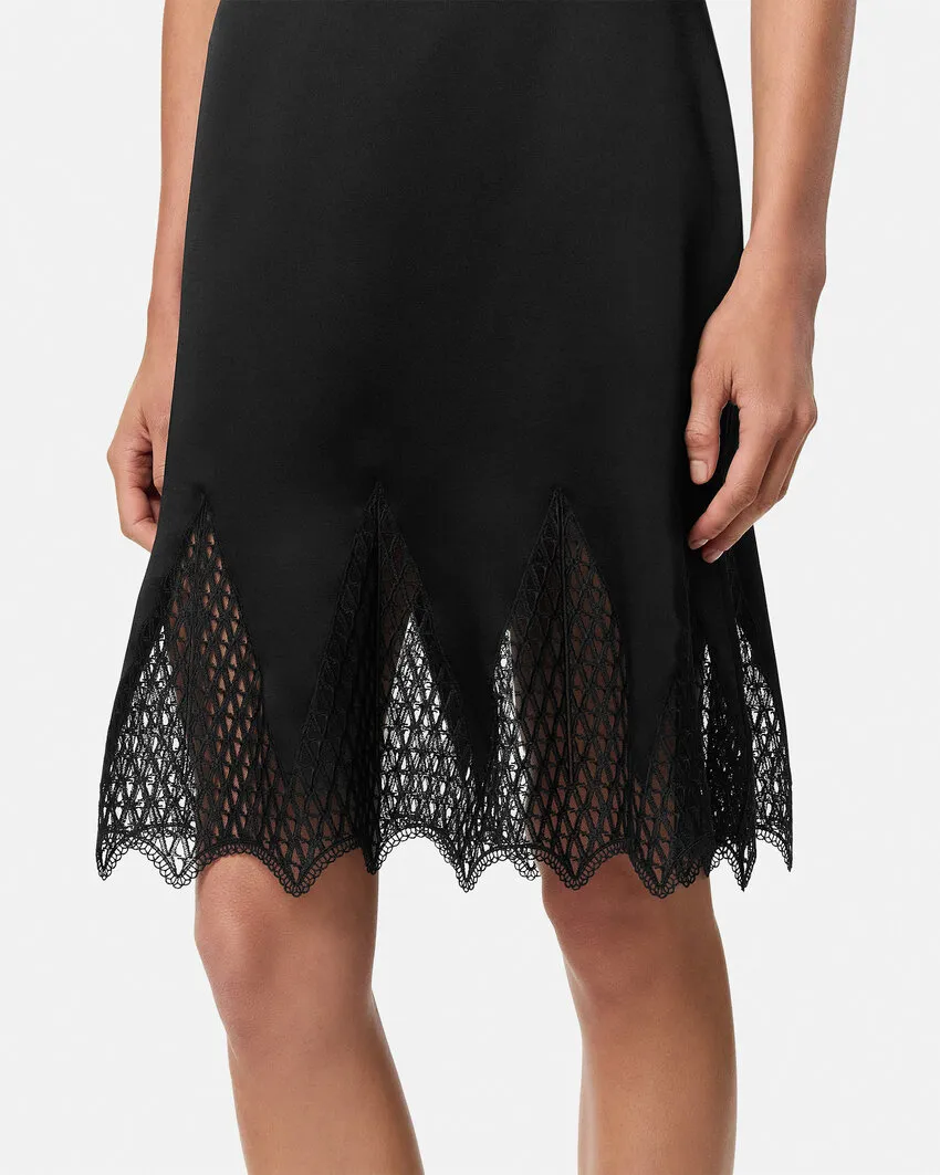 Lace-Detailed Skirt