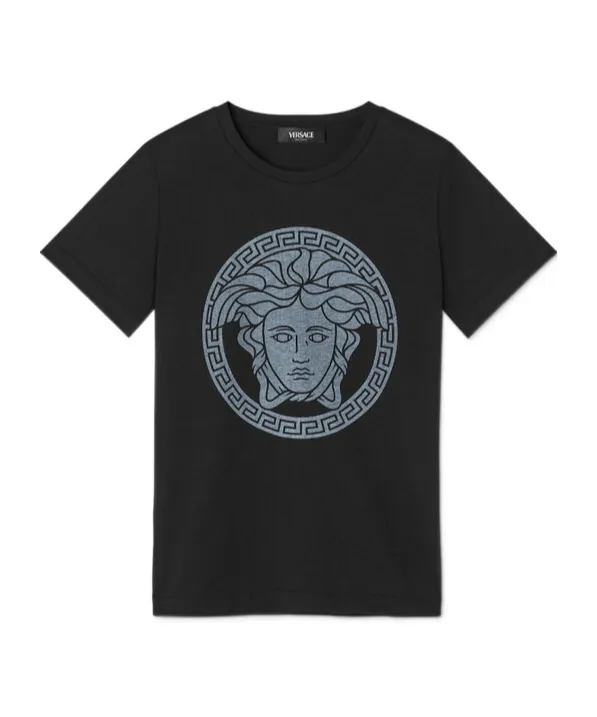 Medusa Greca Printed Crewneck T-Shirt