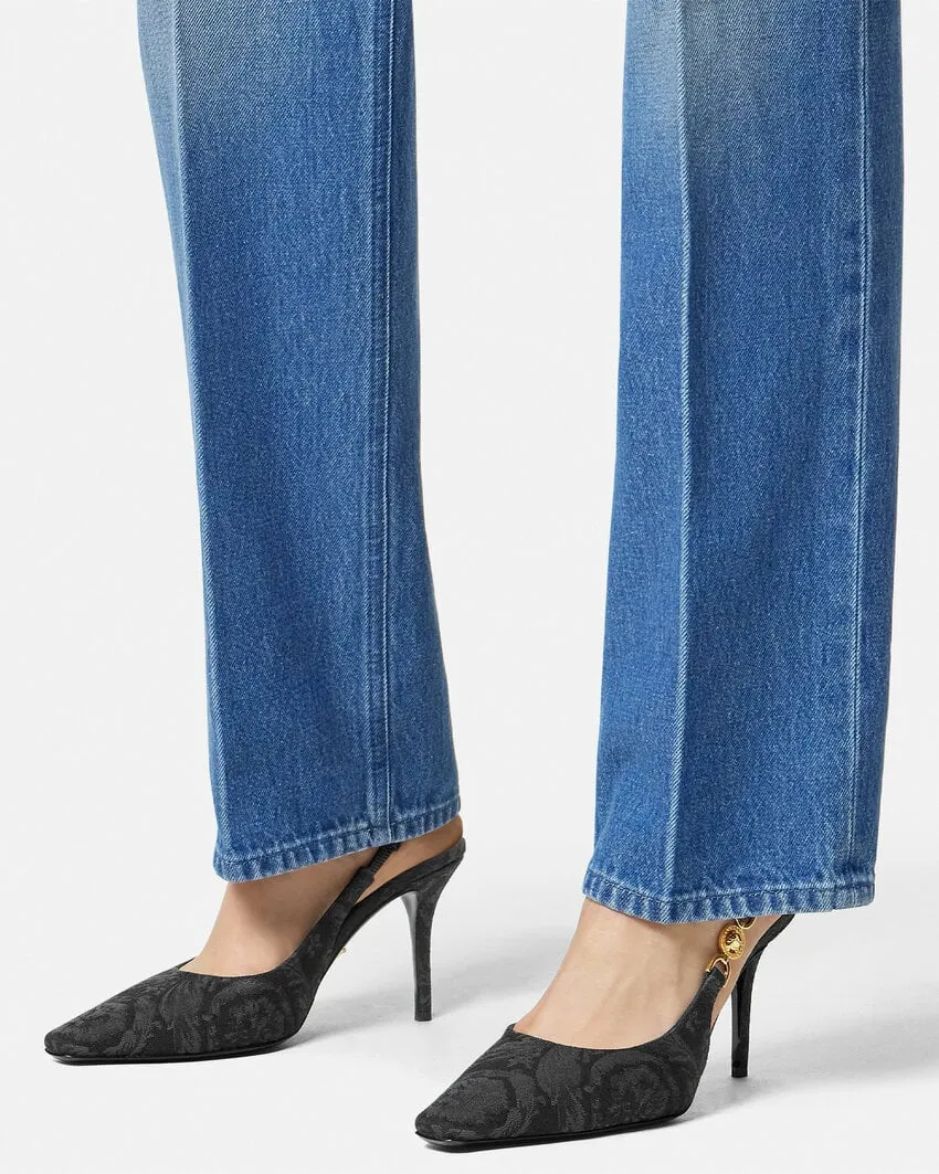 Barocco Medusa '95 High-Heeled Slingback Pumps