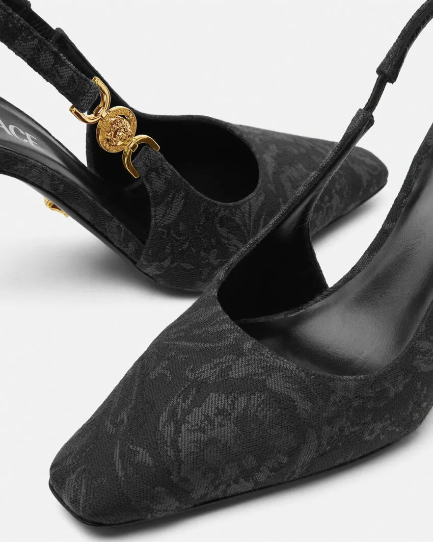 Barocco Medusa '95 High-Heeled Slingback Pumps