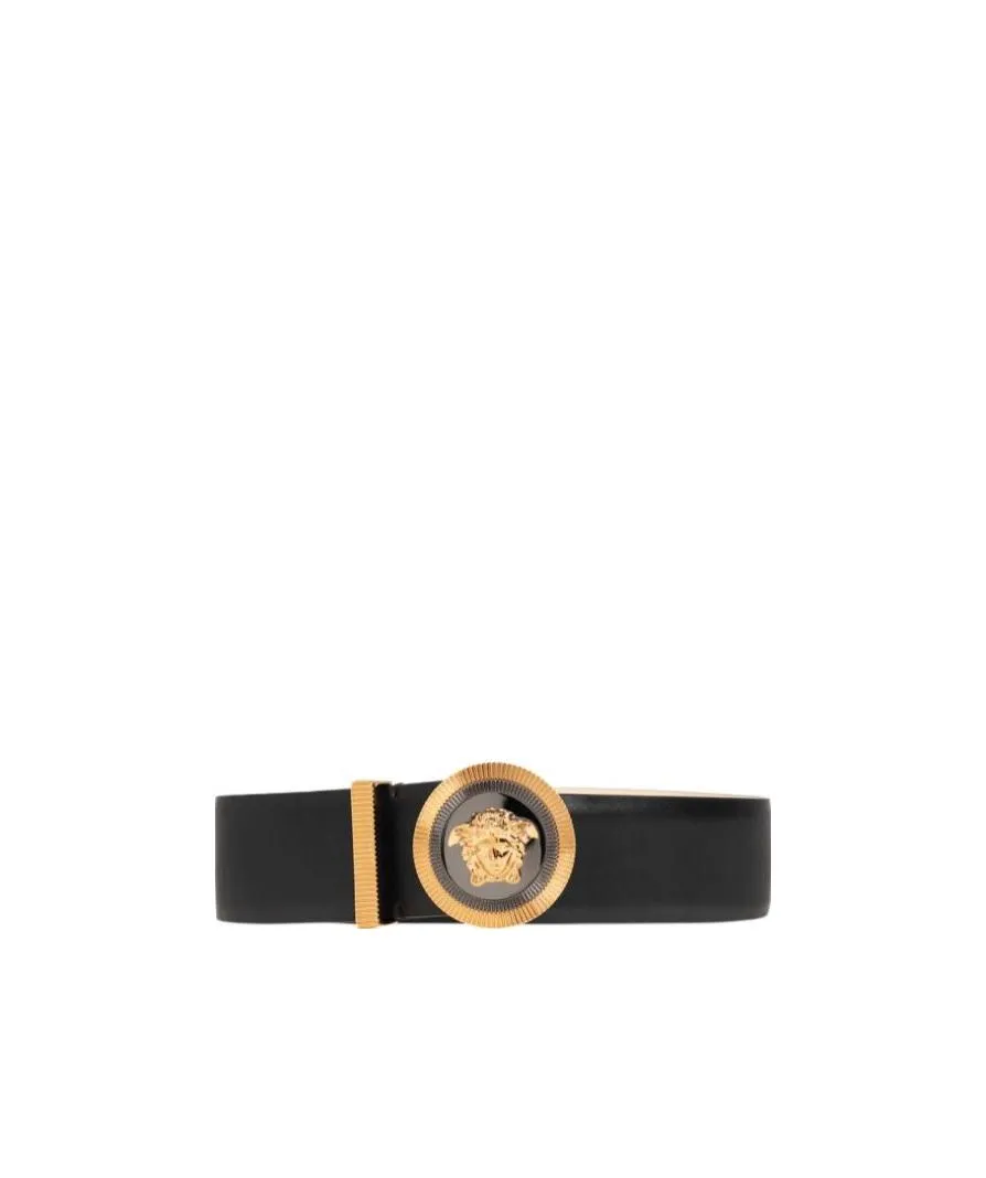 Medusa Plaque Logo Buckle Belt