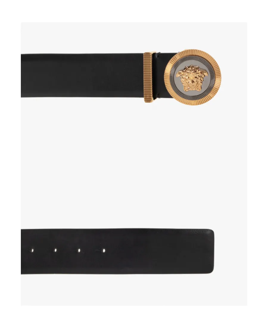 Medusa Plaque Logo Buckle Belt