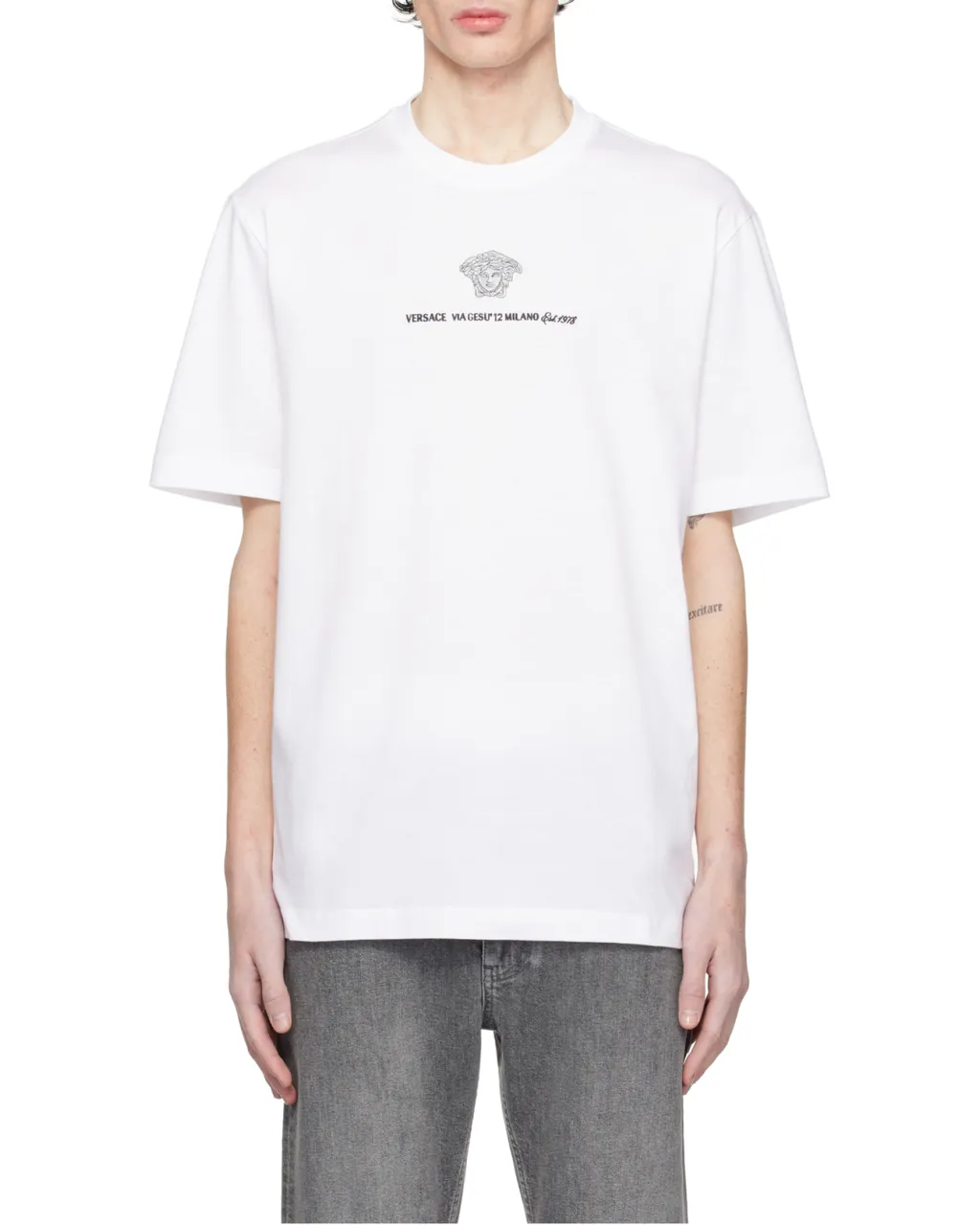 Logo Embroidered Crewneck T-Shirt