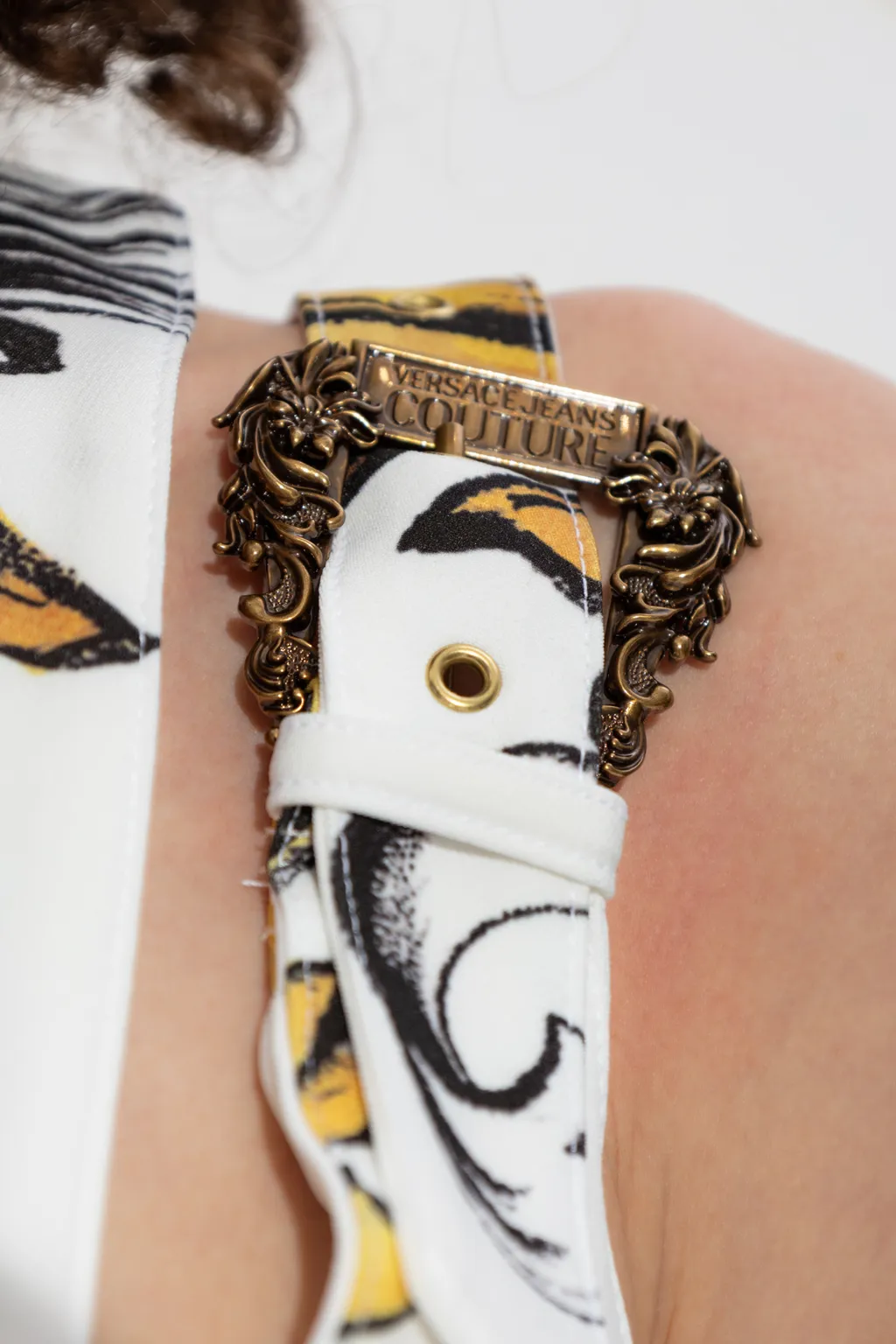 Couture Baroque Print Dress