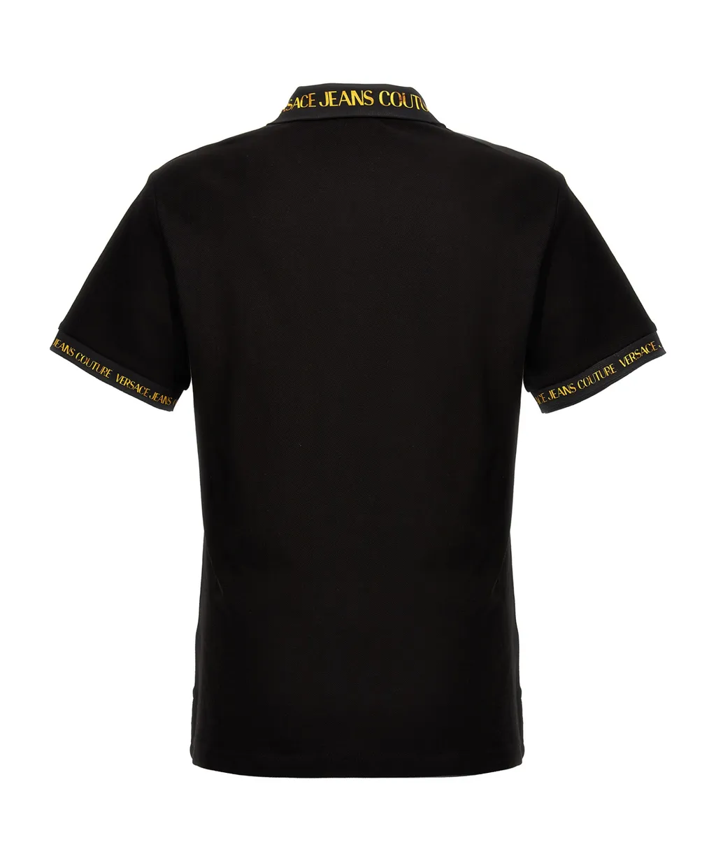 Barocco-Trim Short-Sleeved Polo Shirt