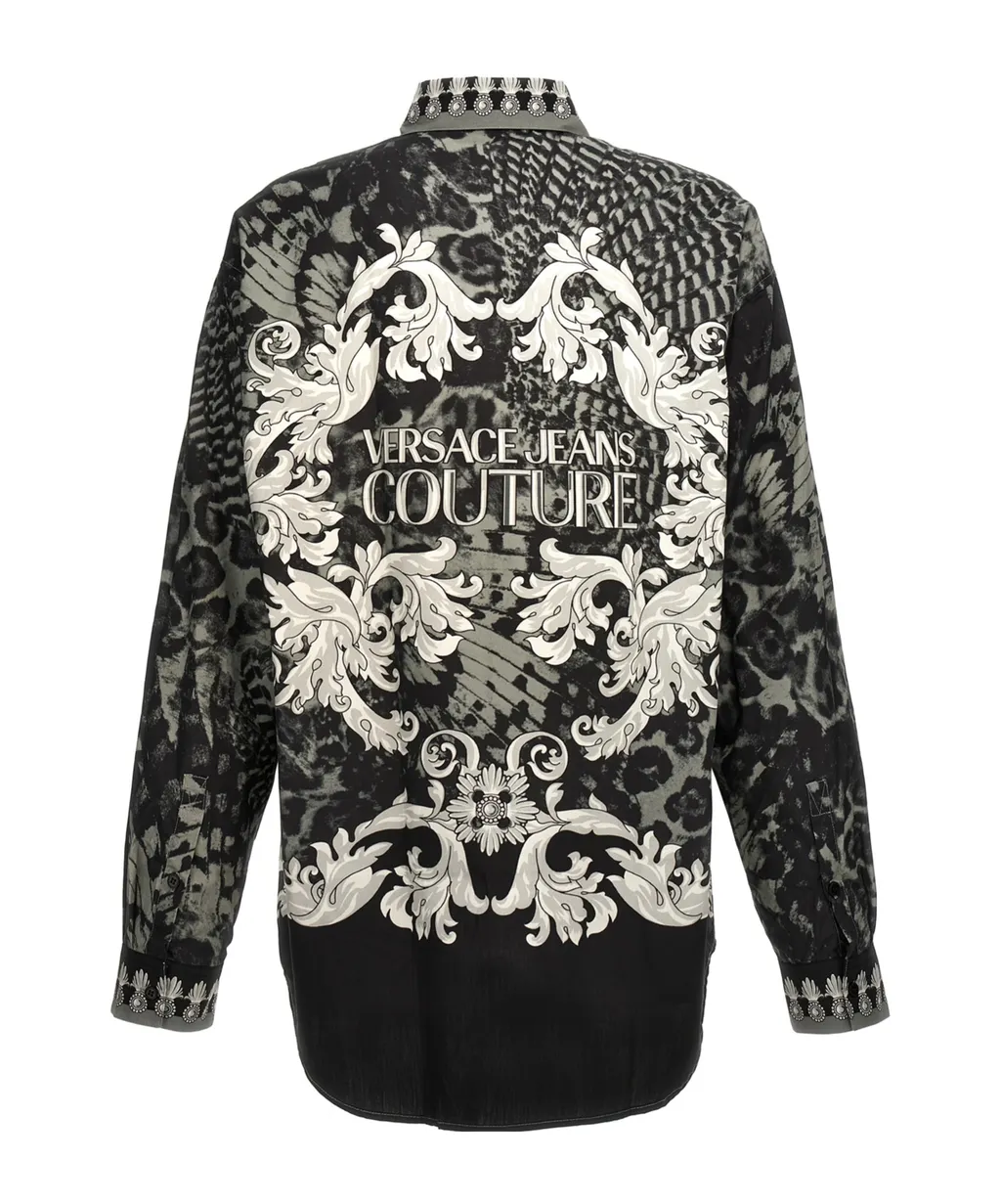 All-Over Printed Button-Up Shirt