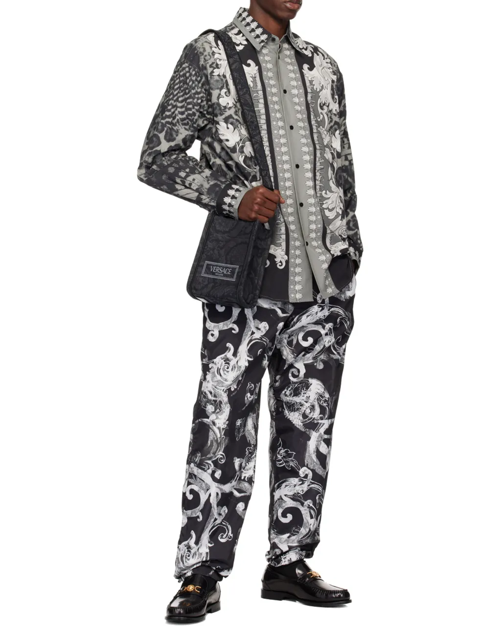 All-Over Printed Button-Up Shirt