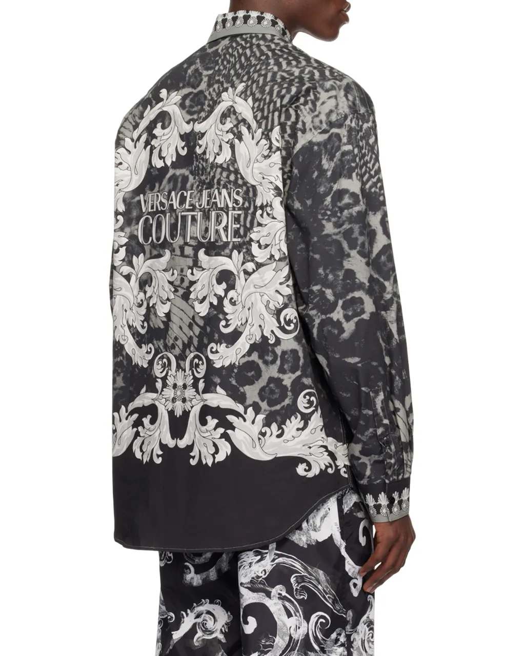 All-Over Printed Button-Up Shirt