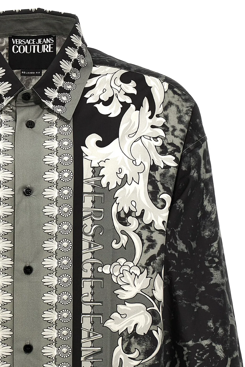 All-Over Printed Button-Up Shirt