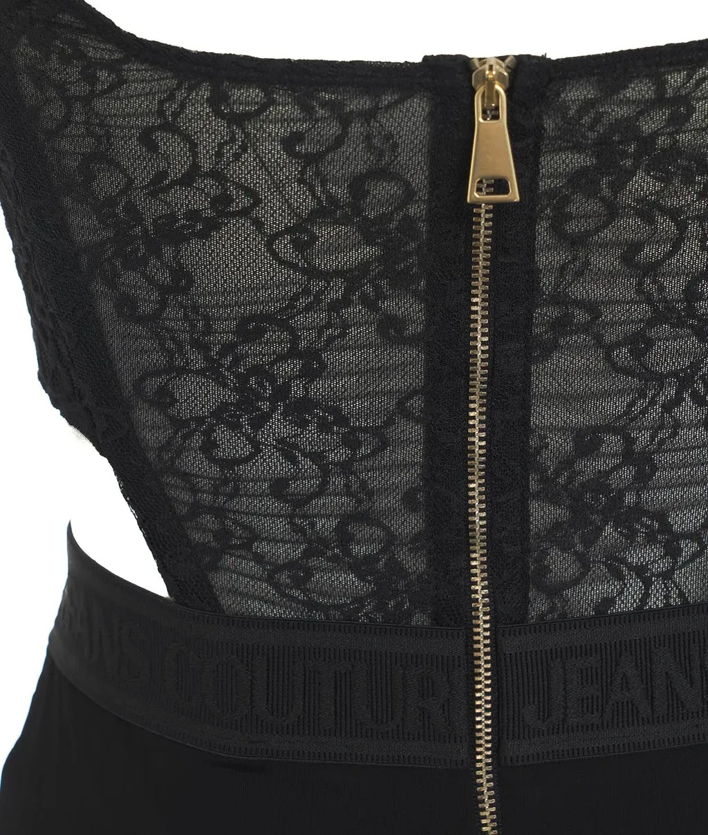 Lace-Detailed Bustier Midi Dress